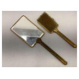 Mirror and Brush Vanity Set