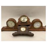 Group of Assorted Mantle Clocks: Sessions, Waterbury, and Gilbert