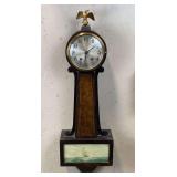 Gilbert Banjo Clock w/ Eagle & Ship Painting