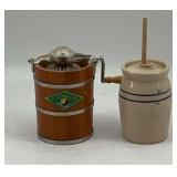 Ice Cream Maker and Butter Churner Decorations
