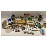 Collectible Assortment: King Edward Cigar Box, Rootbeer Mug, Cowboy Boots & More