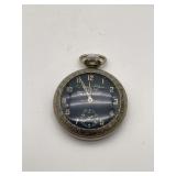New York to Paris Airplane Model Pocket Watch - 2 inches