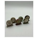 Set of 6 Westclox Tiny Tim Clocks