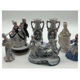 Various porcelain decor pieces