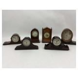 Assorted Mantle Clocks - Group of 6