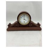 Sessions Clock Co. Forestville Conn. USA Wooden Mantle Clock with Key