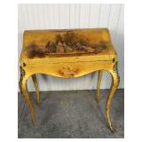 Antique French Louis XV-style Painted Secretary Desk