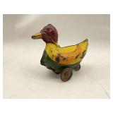 Vintage Tin Litho Duck Wind-Up Toy