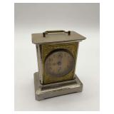 German Miniature Mantel Clock with Key