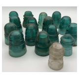 Group of Hemingray, Petticoat, N.E.C.M. Co. Glass Insulators