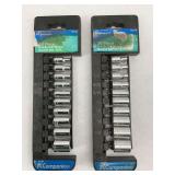 Companion 1/4' Drive S.A.E. Socket Set - Two 10-Piece Sets