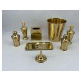 Croscill Saxony Gold Bathroom Accessory Set - 8 Pieces