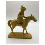 Metal Horse and Rider Figurine