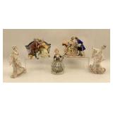 Honri Japan Porcelain Figurines - Lot of Five