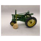 John Deere Model 730 Toy Tractor with Commemorative Medal