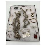 Assorted Jewelry Collection - Rings, Brooches, Necklaces, Bracelets, and Decorative Pieces