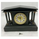 E. Ingraham Mantel Clock with Columns