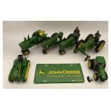 Collection of John Deere Farm Tractor Toys