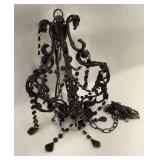 Black Beaded Chandelier