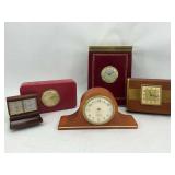 Group of Assorted Clocks: Seth Thomas Mantelette, Farrington, and More