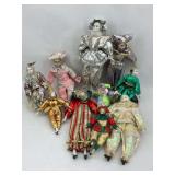 Collectible Porcelain Clown Doll Lot