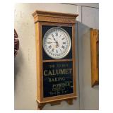 Calumet Baking Powder Advertising Clock