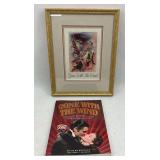 Gone With The Wind Framed Booklet and Book