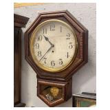 Waterbury Clock Co. Octagonal Wall Clock
