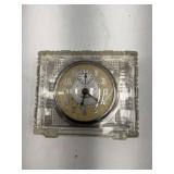 Gilbert Glass Cased Alarm Clock - Made in USA