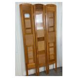 Vintage Oak Multi-Frame Standing Display Ladder