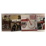 Harley-Davidson and Indian Motorcycle Book Collection (4 Books)