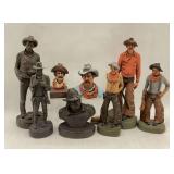 Michael Garman Productions Cowboy Figurines Lot