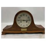 Wood Mantle Clock with Key and Pendulum