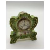 Floral Design Chickadee Table Clock