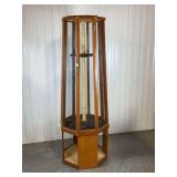 Wooden Display Case with Glass Sides