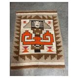 Woven Rug with Native American Inspired Design