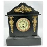 Victorian Black Marble Mantel Clock
