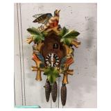 German Cuckoo Clock w/ Painted Birds