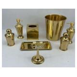 Croscill Saxony Gold Bathroom Accessory Set - 8 Pieces