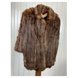 Brown Fur Cape