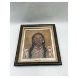 Two Native American Framed Paintings