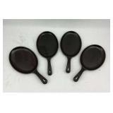 Set of Lodge and Tomlinson Cast Iron Pans - Four Pieces