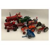Farm Tractor Toy Lot - Ertl, Allis Chalmers, Ford, and International