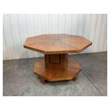 Art Deco Octagonal Two-Tier Side Table