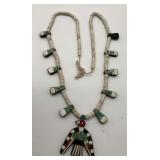 Native American Santo Domingo Thunderbird Necklace