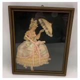 Victorian Style Lady in Dress Framed Artwork