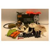 GI Joe Wooden Footlocker Box with Accessories & Outfits