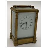 Brass Carriage Clock with Key