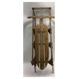 Vintage Wooden Sled - 38 Inch