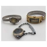 Vintage Ladies Wristwatch Collection Lot of 3